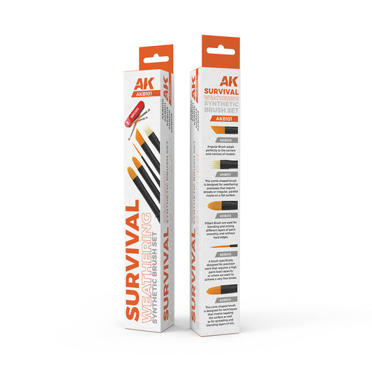 AK Tools - Survival Weathering Brushes Set