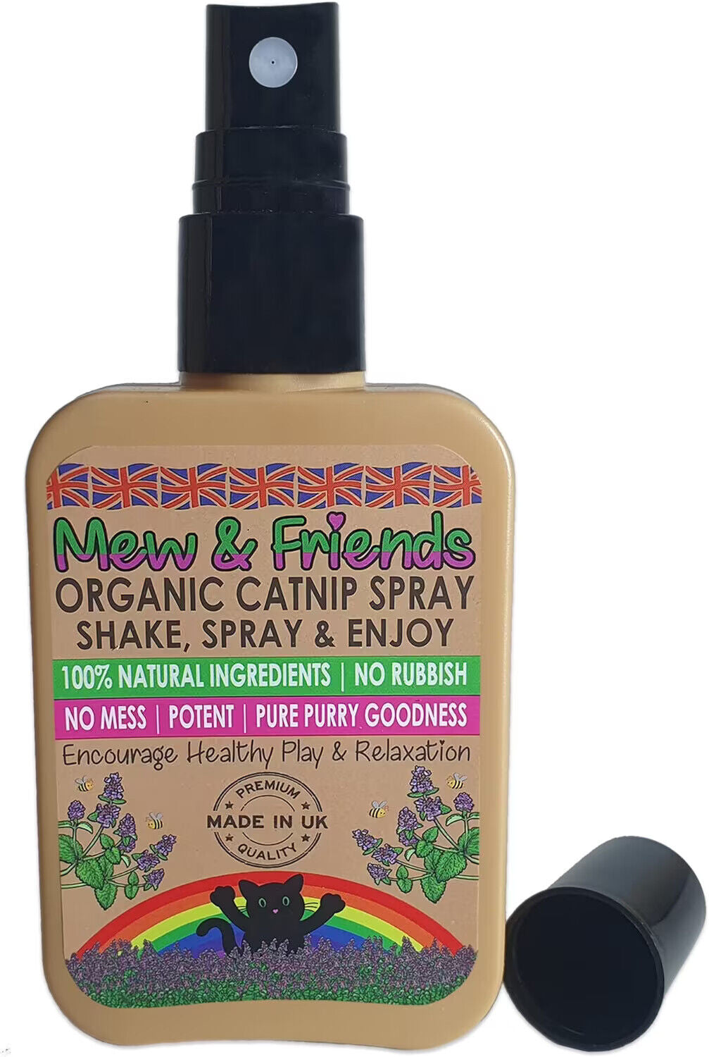 Mew & Friends Catnip Premium Organic 100% Natural Dried Catnip Spray UK GROWN