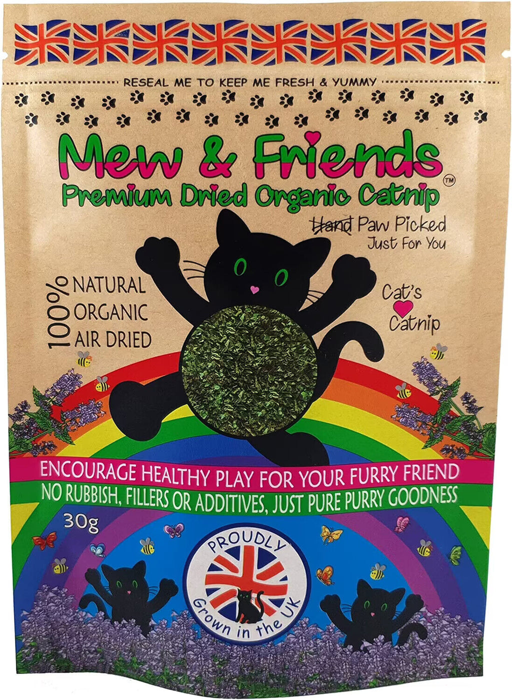 Mew & Friends Catnip Premium Organic 100% Natural Dried Catnip Spray UK GROWN