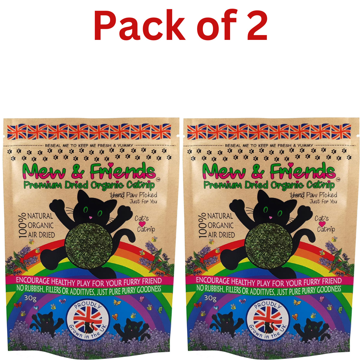 Mew & Friends Catnip Premium Organic 100% Natural Dried Catnip Spray UK GROWN