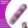 Natural Catnip Cat Wall Stick-On Ball Toy Scratchers Treats Healthy Natural Removes Balls to Promote Digestion Cat Grass Snack