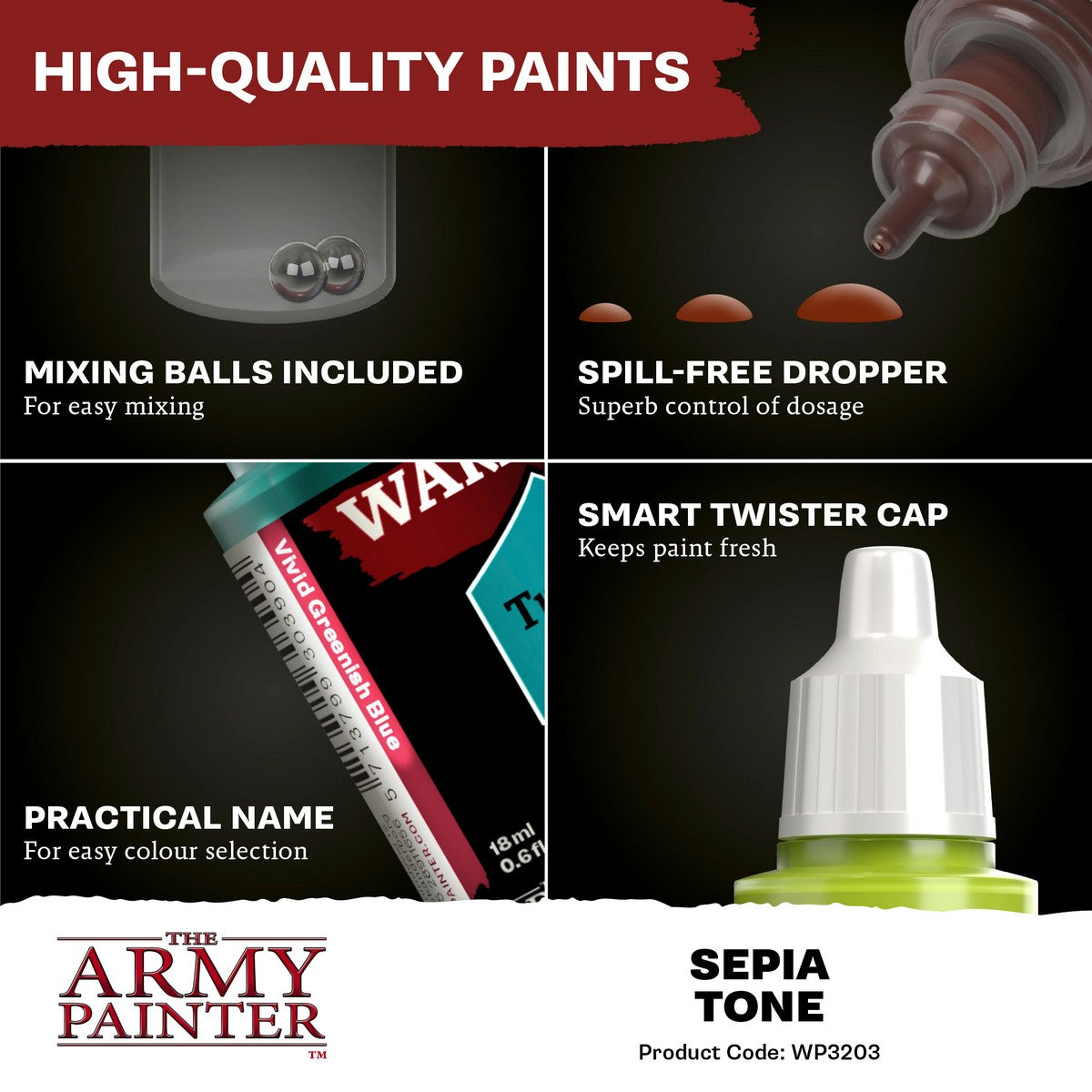The Army Painter - Warpaint Fanatic Wash: Sepia Tone
