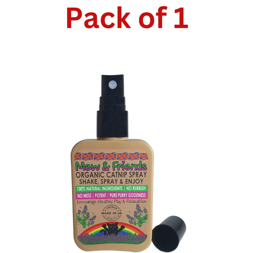 Mew & Friends Catnip Premium Organic 100% Natural Dried Catnip Spray UK GROWN
